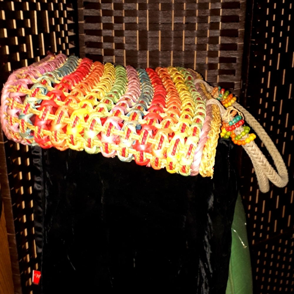 Vintage straw tote.